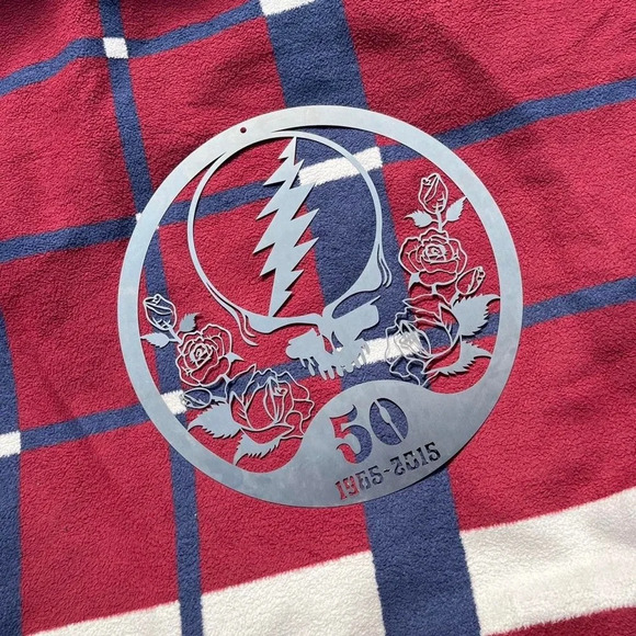Grateful Dead 50th Anniversary 1965-2015 custom steel metal hanging wall decor
